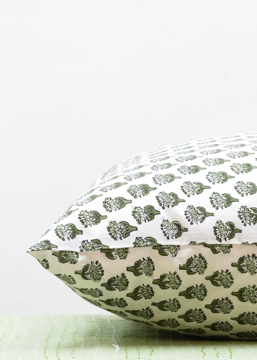 PILLOWCASE DAISY BUTI PINK/ORANGE India Ink Home Decor