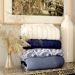  Transform Your Bedroom with India Ink's Reversible Indian Block Print Duvet Covers