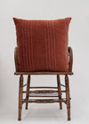 RUST VELVET STITCHED