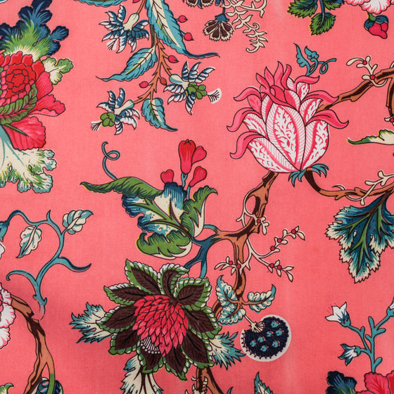 NAPKINS SET GARDEN OF EDEN CORAL - India Ink Home Decor