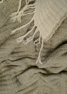  COTTON THROW CHARCOAL - India Ink Home Decor
