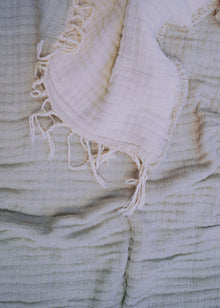  COTTON THROW GREY - India Ink Home Decor