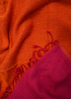 THROW WOOLLEN ORANGE MAGENTA