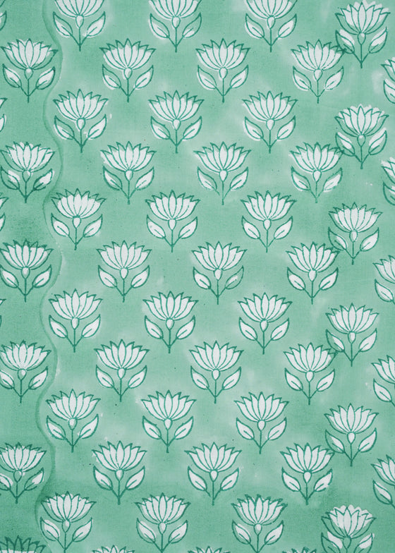 PILLOWCASE LOTUS AQUA
