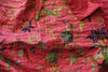 KANTHA BIRD OF PARADISE PINK SGL - India Ink Home Decor