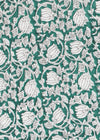 PILLOWCASE CLIMBING ROSE AQUA
