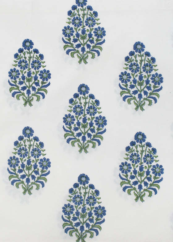 PILLOWCASE JAIPUR ROSE BLUE