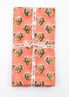 PILLOWCASE LEMON FLOWER PEACH