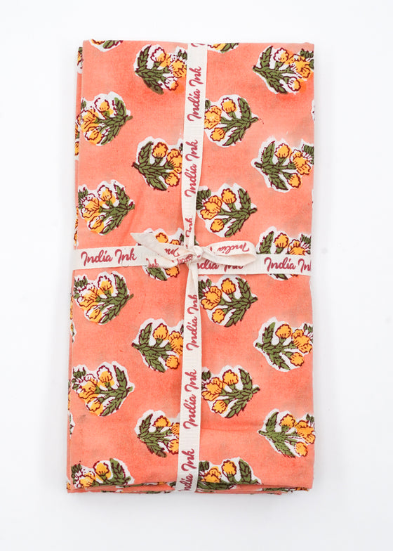 PILLOWCASE LEMON FLOWER PEACH