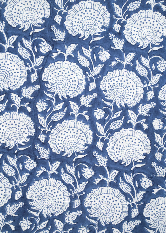 PILLOWCASE CONTRAST WALLFLOWER EMPIRE BLUE
