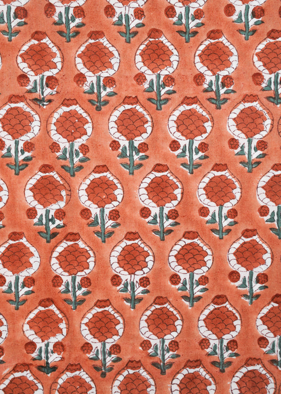 PILLOWCASE CUSTARD FLOWER PEACH