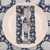 SCALLOPED NAPKIN WALLFLOWER BLUE