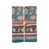 TABLECLOTH ENCHANTED GARDEN AQUA - India Ink Home Decor