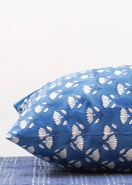 PILLOWCASE LOTUS BLUE