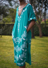 DRESS EMBROIDERED DRESS JADE