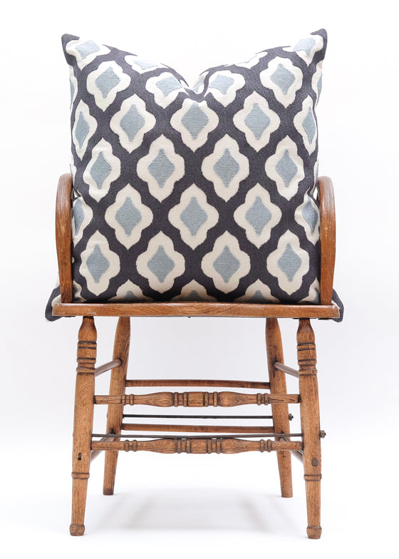 TWO TONE FULLARD BLUE 60x60