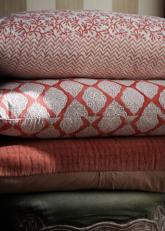PILLOWCASE IMPERIAL TERRACOTTA