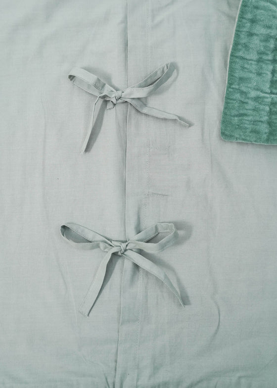 VELVET PILLOWCASE AQUARMINE SET
