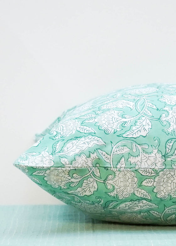 PILLOWCASE CLIMBING VINE AQUA