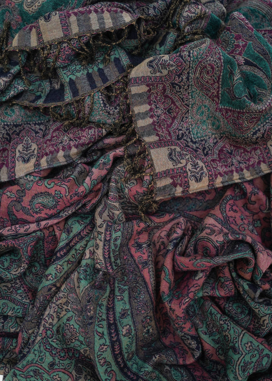 THROW WOOLLEN ROYAL ORCHARD