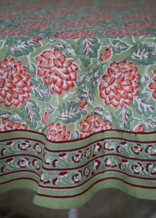  TABLECLOTH ROUND PRETTY PHOOL GREEN