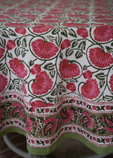  TABLECLOTH ROUND LOTUS SWIRL