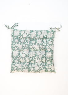  CHAIRPAD FLORAL AQUA