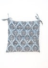CHAIRPAD TRELLIS FLORAL BLUE