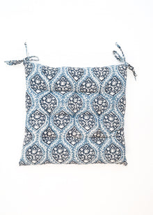  CHAIRPAD TRELLIS FLORAL BLUE
