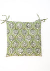 CHAIRPAD TRELLIS FLORAL GREEN