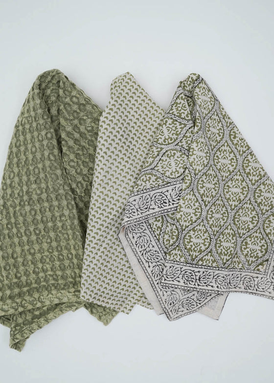 TEA TOWEL GREEN