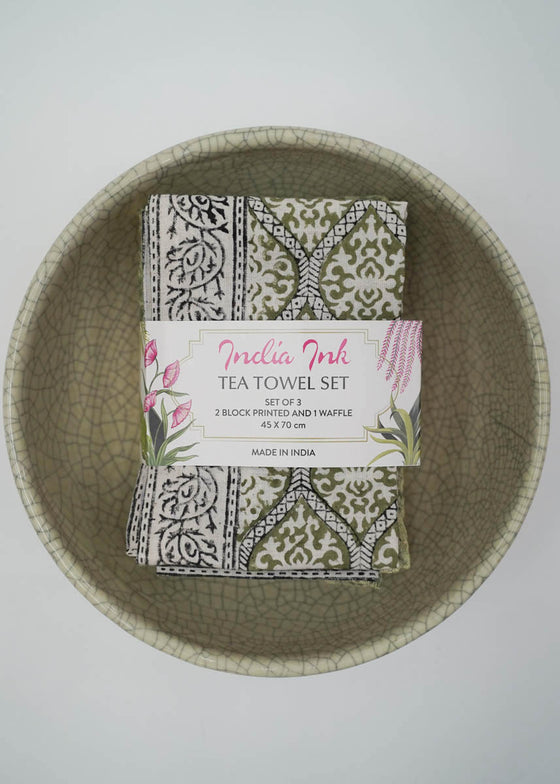 TEA TOWEL GREEN
