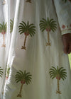 DRESS EMBROIDERED PALM