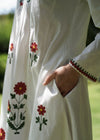 DRESS EMBROIDERED MARIGOLD