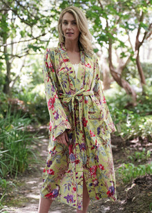  KIMONO BIRD OF PARADISE LIME