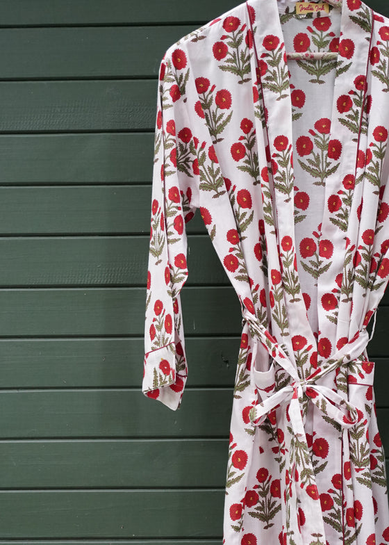 KIMONO MARIGOLD BUSH RED