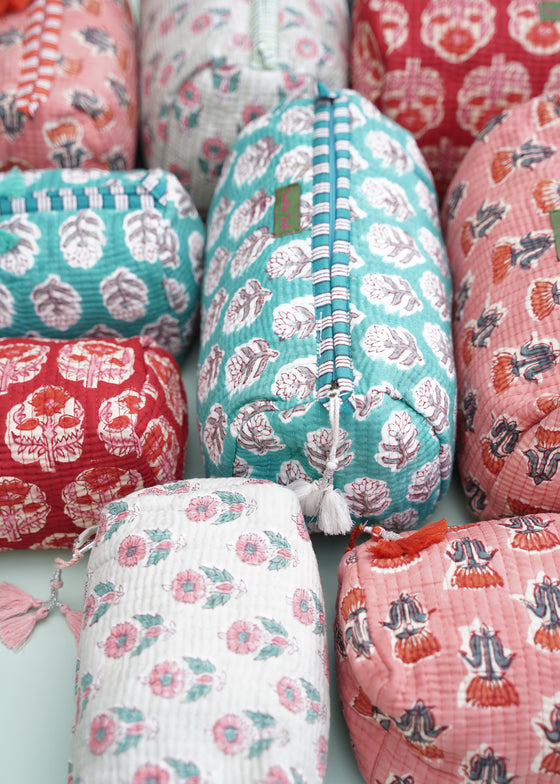 TOILETRY BAG TURQ TULIP