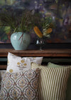 GREEN STRIPE 50X50 - India Ink Home Decor