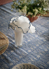 SCALLOPED NAPKIN WHITE/BLUE