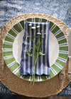 NAPKIN PAINTED STRIPE BLUE