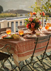 TABLECLOTH GARDEN BLOCK TERRACOTTA