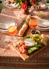 TABLECLOTH GARDEN BLOCK TERRACOTTA