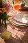 TABLECLOTH GARDEN BLOCK TERRACOTTA