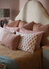 VELVET STITCHED BLUSH - India Ink Home Decor