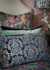 VELVET GARDEN DENIM 40x60 - India Ink Home Decor