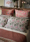PILLOWCASE GARDEN SWIRL - India Ink Home Decor