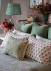 PILLOWCASE PLUME PAISLEY ROSE - India Ink Home Decor