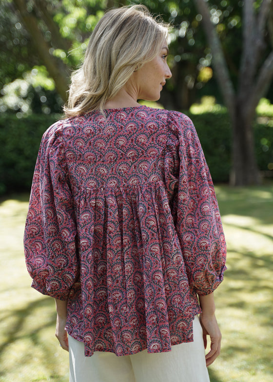 TOP PAISLEY PINK