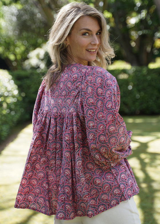 TOP PAISLEY PINK