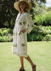DRESS EMBROIDERED PALM